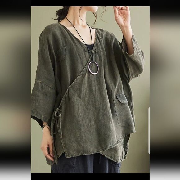 Buykud Navy Striped Oversized Dress NWT Size XL - Picture 3 of 10